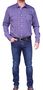 Saint James Herren Hemd blau Blumen Druckmuster  Gr.S, Gr.M, Gr.L, Gr.XL, Gr.XXL