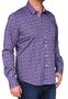 Saint James Herren Hemd blau Blumen Druckmuster  Gr.S, Gr.M, Gr.L, Gr.XL, Gr.XXL
