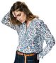 Saint James Bluse wei� Blumen  Gr.S, M, L, XL, XXL