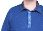 PIECE OF BLUE Herren Polo Pullover indigo oder sky wash 100% Baumwolle, exclusiver Strickpullover - Nachfolger von Blue Willis Gr.M, Gr.L, Gr.XL, Gr. XXL, Gr.XXXL