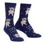 Sock it to me - Damen Socken Motivsocken Pugston Huston we have a problem Hund Weltraum Gr.46-40 One Size 