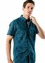 Saint James Herren Hemd Kurzarm blau Druckmuster  Gr.M, Gr.L, Gr.XL, Gr.4XL