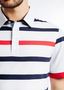 Saint James Herren Poloshirt wei� gestreift Gr.M, Gr.L, Gr.XL, Gr.XXL, Gr. XXXL