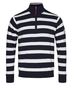 Sea Ranch Herren Windbreaker Strickjacke 100% Baumwolle Navy Wei� Gr.M, Gr.L, Gr.XL, Gr. XXL, GR.XXXL