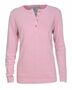 PIECE OF BLUE Damen Henley rosa- Nachfolger von Blue Willis, 100% Baumwolle Gr.S, Gr.M, Gr.L, Gr.XL, Gr.XXL 