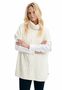Red Green Damen Poncho mit Alpaka Gr.S, Gr.M, Gr.L, Gr.XL, Gr. XXL