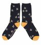 Brakeburn Navy Floral Sock Blumen passend zum Shirt Gr. 36-42 One Size 