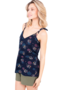 Brakeburn Bluse Emma Camisole mit Sommerdruck Bl�mchen und Bl�tter Allover Druck d�nne Sommerbluse Gr. 36, Gr. 38, Gr. 40, Gr. 42, Gr. 44, Gr. 46