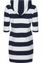 Sea Ranch maritimes Damen Hoodie Kleid Blockstreifen blau wei� rot Gr. S, M, L, XL, XXL