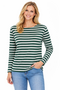 Red Green Damenshirt Claudia Frances Modal