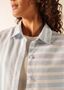 Saint James Damen Bluse wei� blau Baumwolle