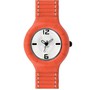 Hip Hop Uhr Silikonuhr leather small HWU0201 arancio 