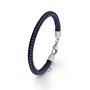s.Oliver Jewel Herren Armband Leder blau SO1458/1 - 566735