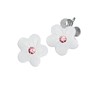 Scout Kinder Ohrringe Ohrstecker Silber Blumen weiss M�dchen 262160100
