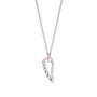 Esprit Damen Kette Collier Silber Zirkonia Angel Wings ESNL93171A420 
