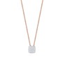 Esprit Damen Kette Collier Silber Ros� Zirkonia Glam Square ESNL93126C420 