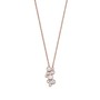 Esprit Damen Kette Collier Silber Ros� Zirkonia Symphony ESNL93226C420 