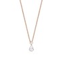 Esprit Damen Kette Collier Silber Ros� Zirkonia Drop solitaire ESNL92992B420 