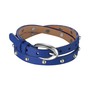 Esprit Damen Armband Leder Edelstahl Rock Rio Royal Blue ESBR11335G380 
