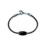 Esprit Herren Armband Leder Edelstahl Silber schwarz SUPERBLACK 4280954 