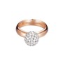 Esprit Damen Ring Silber Ros�gold Zirkonia Glam sphere rose ESRG92309B1 