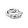 Esprit Damen Ring Silber Zirkonia Round in Round ESRG91851A1 