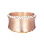 Esprit Damen Ring Edelstahl Ros� Crystal Curved ESRG12542C1 