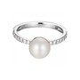 Esprit Damen Ring Silber Zirkonia Brilliance Pearl ESRG92315A1 