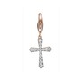 Esprit Anh�nger Charms Silber Zirkonia Ros� Belief Kreuz ESCH91424B000 