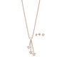 Esprit Damen Kette Schmuck Set JW52884 Silber Ros  Zirkonia Stern ESSE01033C400 
