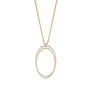 Esprit Collection Damen Kette Collier Silber Gold Zirkonia Antheia ELNL93128B800 