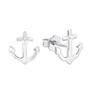 s.Oliver Jewel Damen Ohrringe Silber Zirkonia SO PURE Anker 2017244