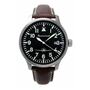 Aristo Herren Messerschmitt Uhr Fliegeruhr ME108-42B Leder