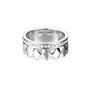 Esprit Damen Ring Edelstahl Silber JW52891 Zirkonia Ring-Set ESSE11041A1 