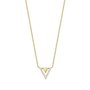 Esprit Damen Kette Collier Edelstahl Gold Zirkonia JW50215 ESNL03115E420 