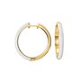 Esprit Damen Ohrringe Creole Edelstahl Gold Fancy white ESCO11656J000 