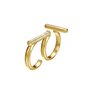 Joop Damen Ring Edelstahl gold Delicate Doppelring JPRG00006B1 