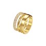 Joop Damen Ring Edelstahl gold DELICATE JPRG00004B1 