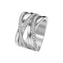 Joop Damen Ring Edelstahl Silber Zirkonia Blurred JPRG00005A1 