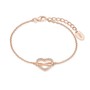 s.Oliver Jewel Damen Armband Silber Ros� Herz/Infinity 2020990