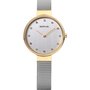 Bering Damen Uhr Armbanduhr Slim Classic - 12034-010 Meshband