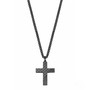 s.Oliver Jewel Herren Kette Carbon Edelstahl 2022635 Kreuz