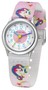 JACQUES FAREL Kinder-Armbanduhr Analog Quarz M�dchen Textilband HCC 042 Einhorn
