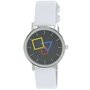 Aristo Bauhaus Unisex Uhr Edelstahl 4D86IW Leder wei�