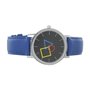 Aristo Bauhaus Unisex Uhr Edelstahl 4D86IB Leder blau
