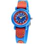 JACQUES FAREL Kinder-Armbanduhr Analog Quarz Silikonband KFW 1000 blau / rot
