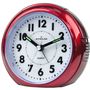 ATRIUM Wecker Analog Quarz rot A240-1 ohne Ticken mit Licht groe Zahlen 