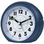 ATRIUM Wecker Analog Quarz dunkelblau A240-35 o. Ticken mit Licht groe Zahlen 