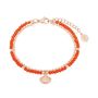 s.Oliver Jewel Damen Armband Armkette Edelstahl IP ROSE Glas Muschel 2027600