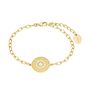 s.Oliver Jewel Damen Armband Armkette Silber gold Zirkonia M�nze 2027622